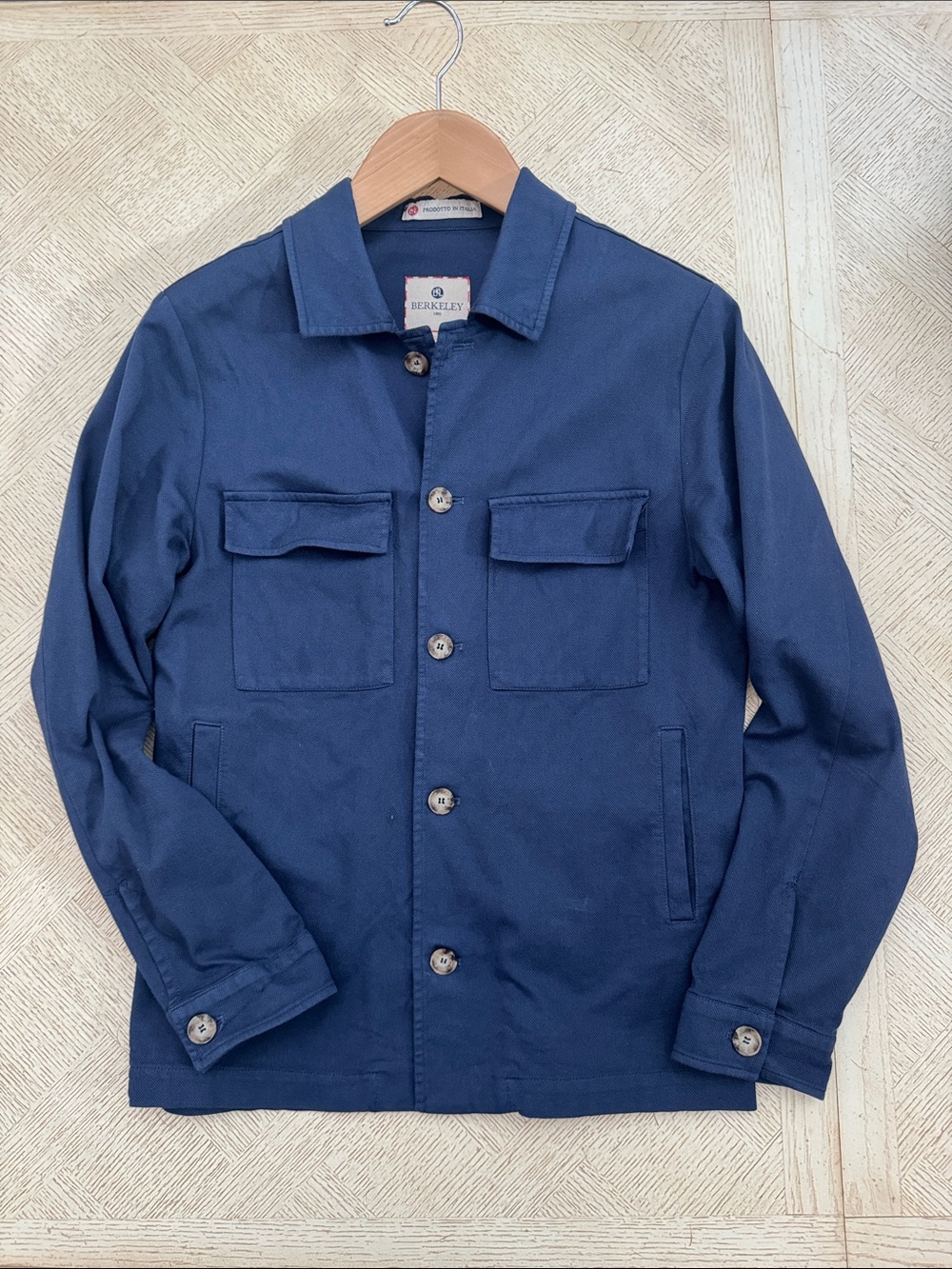 Berkeley Italian Made Men's Navy Cotton Work Jacket